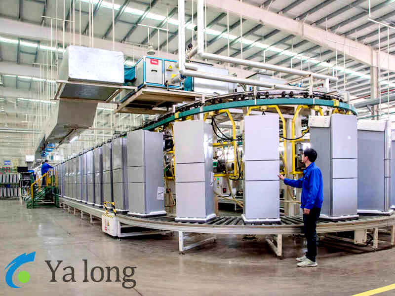 Refrigerator assembly line